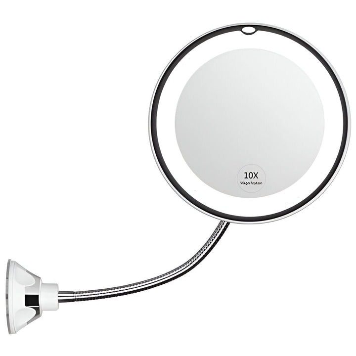 Colverro™ 10x Magnifying LED Mirror with Suction Cup and 360° Swivel
