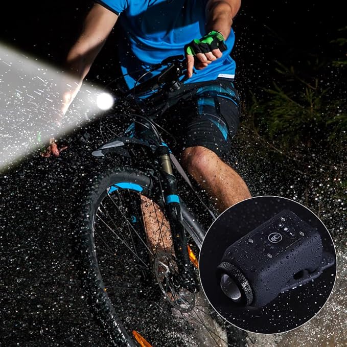 Colverro™ 110dB Rechargeable Bike Horn and Headlight – 2-in-1, Waterproof
