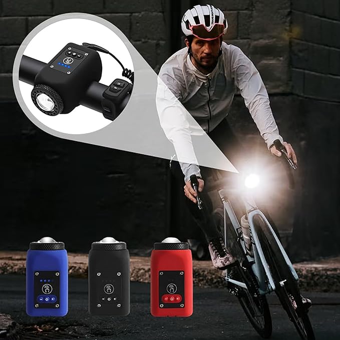 Colverro™ 110dB Rechargeable Bike Horn and Headlight – 2-in-1, Waterproof