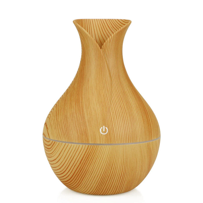 Colverro™ Wood Grain Essential Oil Diffuser with Color Changing Light