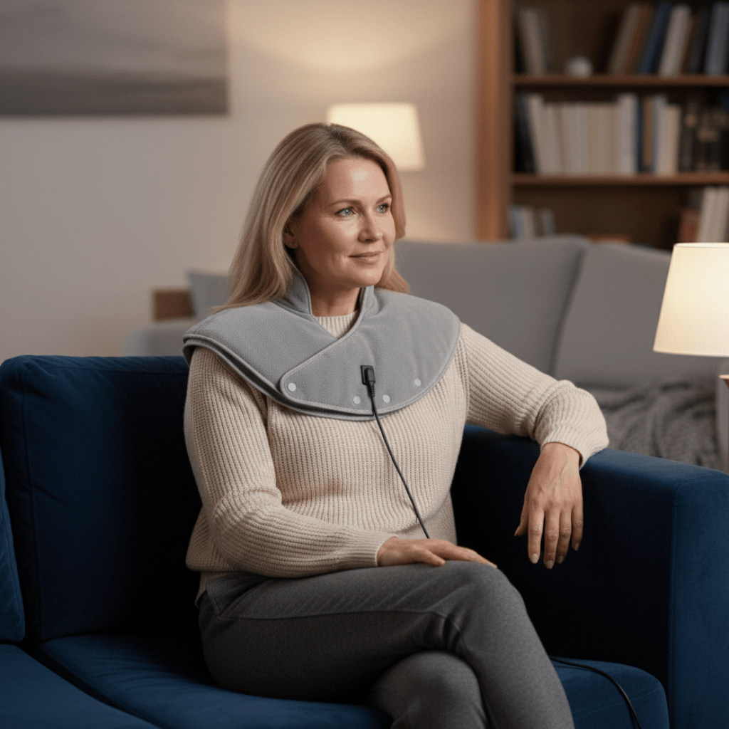 Colverro™ Plush USB Neck Warmer with Vibration and 3 Heat Settings