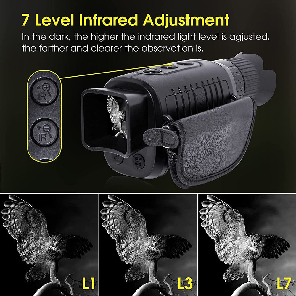 Colverro™ Compact Night Vision Monocular with 3x Optical Zoom and Infrared