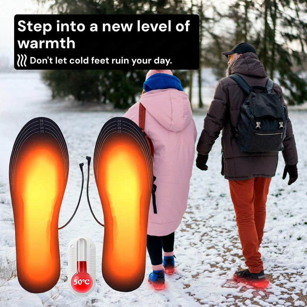 Colverro™ USB Rechargeable Heated Insoles for Boots and Sneakers