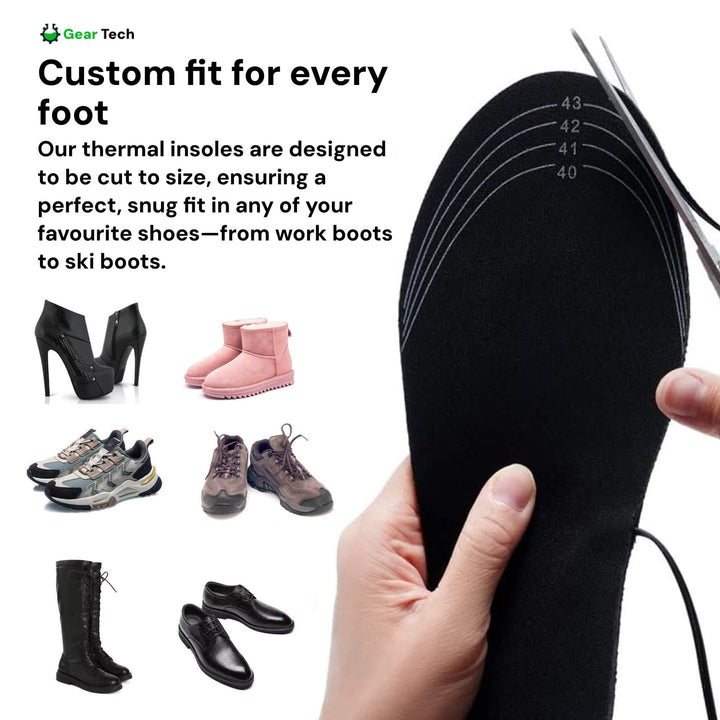 Colverro™ USB Rechargeable Heated Insoles for Boots and Sneakers