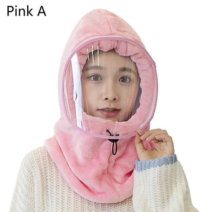 Colverro™ Plush Full Face Winter Hat with Built-In Neck Gaiter