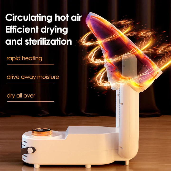 Colverro™ Foldable Electric Shoe Dryer with Timer and Odor Control