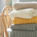 Colverro™ Nordic Chunky Knit Throw Blanket in Soft Faux Cashmere