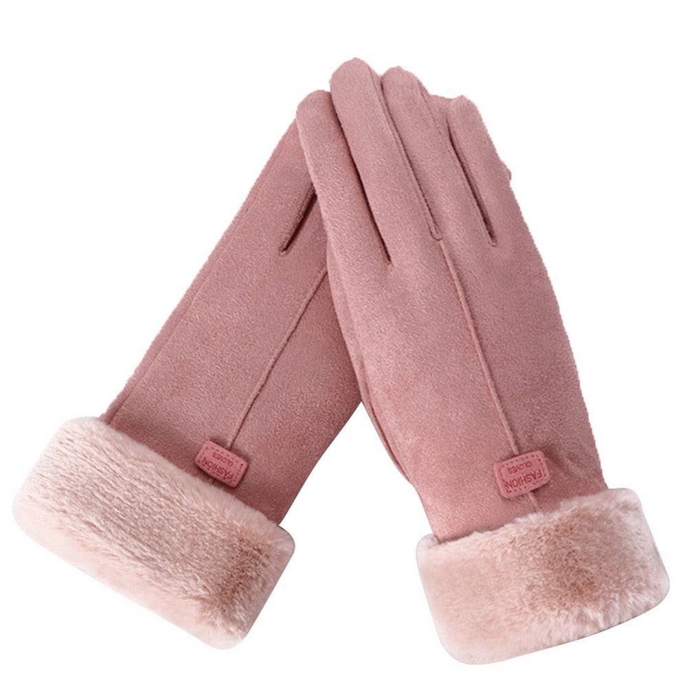 Colverro™ Waterproof Touchscreen Winter Gloves with Fuzzy Fleece Lining