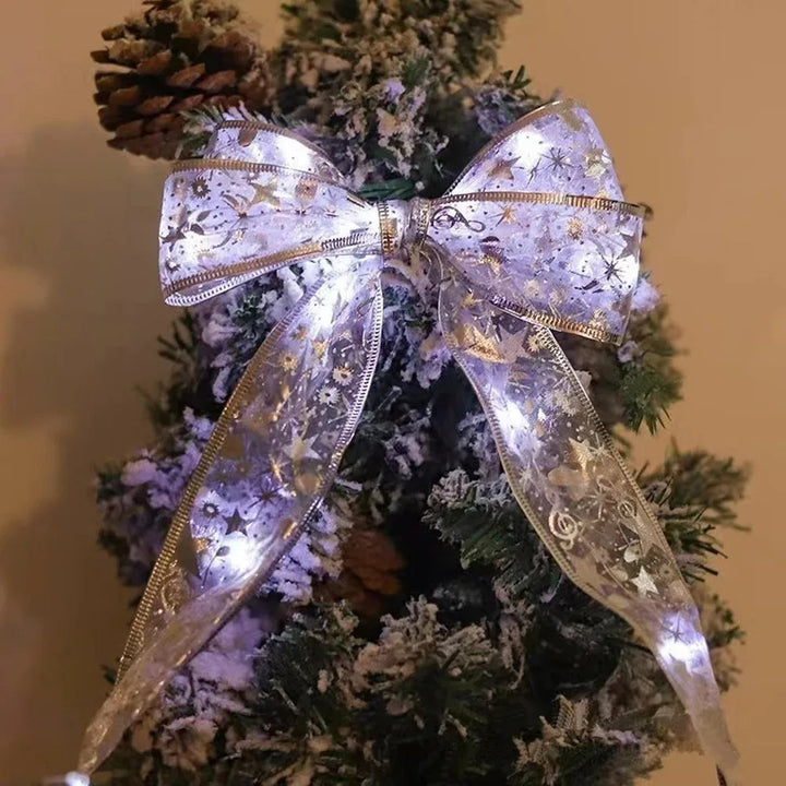 Colverro™ Christmas Ribbon with Warm White LED String Lights