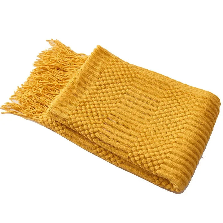 Colverro™ Nordic Chunky Knit Throw Blanket in Soft Faux Cashmere