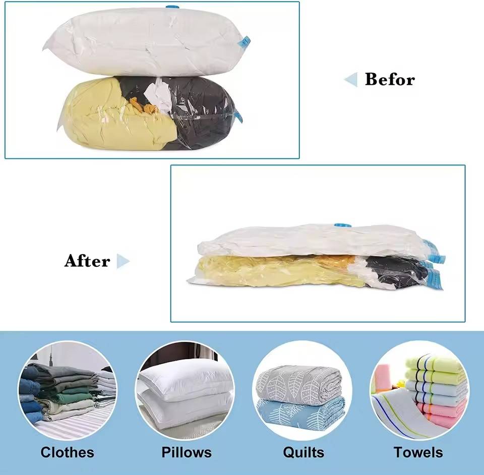 Colverro™ Vacuum Storage Bags for Clothes and Bedding, Set of 5