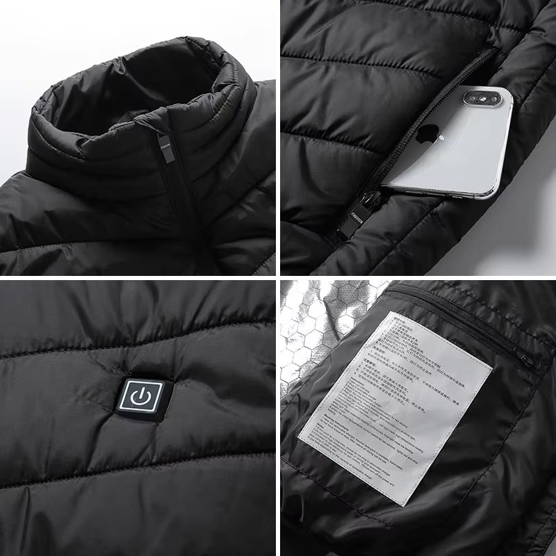 Colverro™ USB Heated Vest with 4 Heating Zones for Outdoor Days