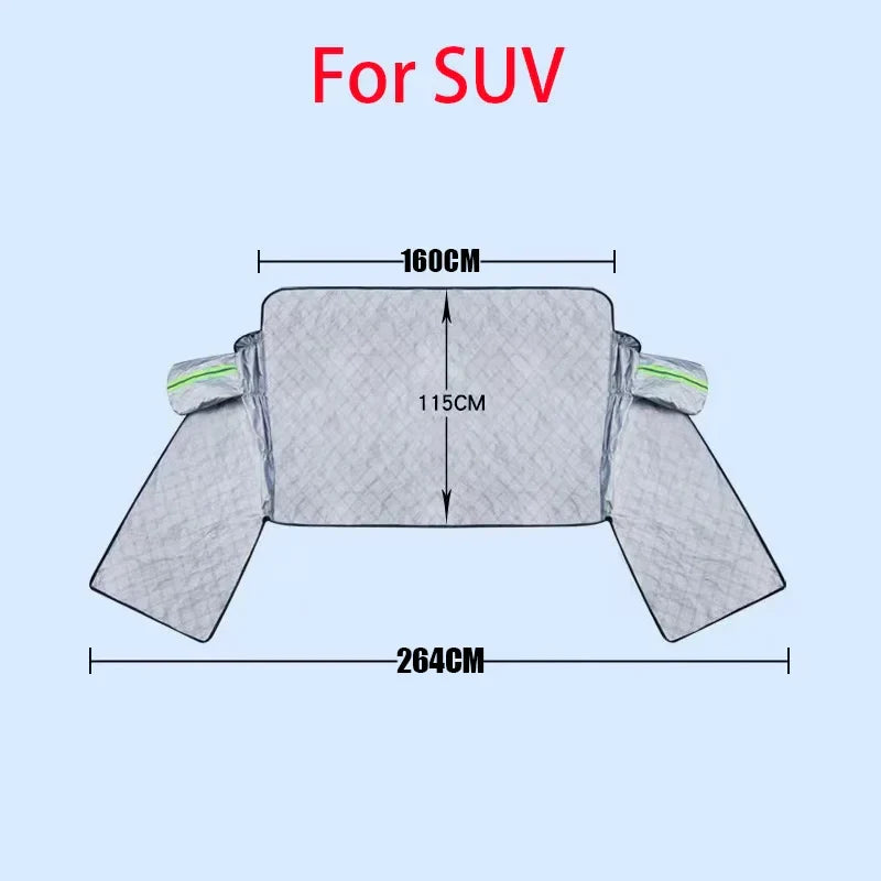 Colverro™ Extra-Large Windshield Cover with Mirror and Side Window Flaps