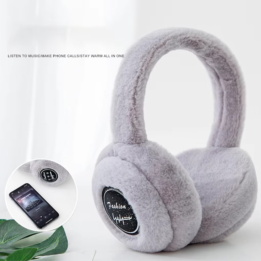 Colverro™ Plush Bluetooth Earmuff Headphones with Soft Faux Fur