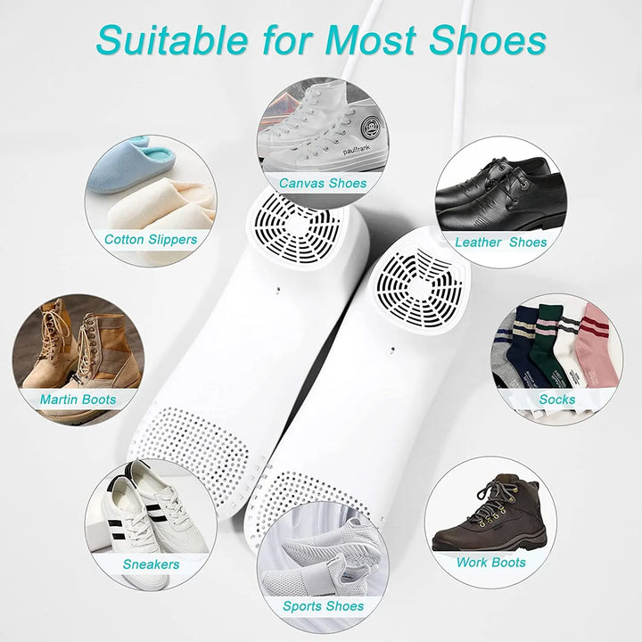 Colverro™ Electric Shoe Dryer with Warm Air and 6 Timer Settings