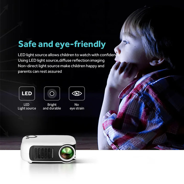 Colverro™ Mini Pocket LED Projector with HDMI and Built-In Speaker