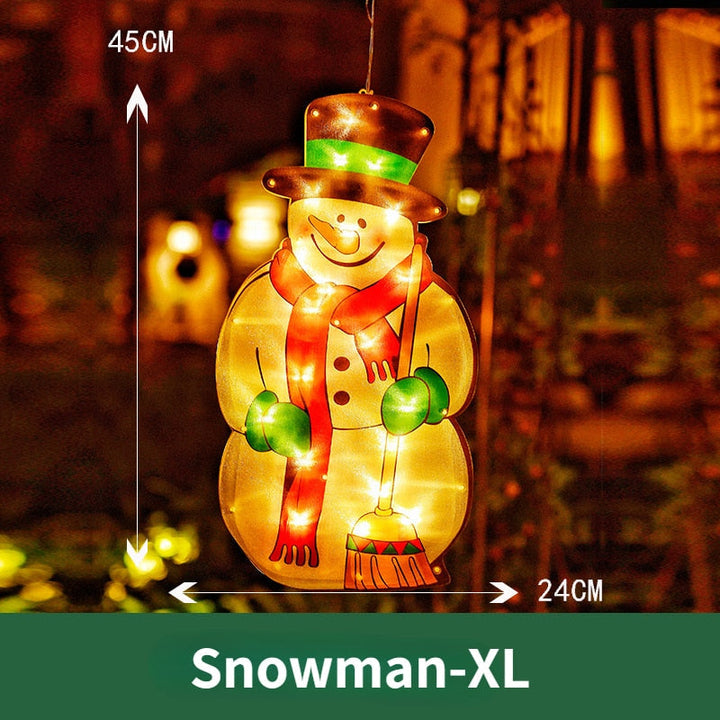 Colverro™ Battery Christmas Window Hanging Light with Flashing Mode