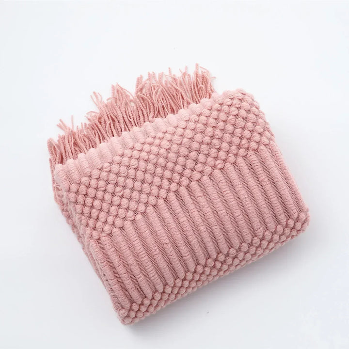 Colverro™ Nordic Chunky Knit Throw Blanket in Soft Faux Cashmere