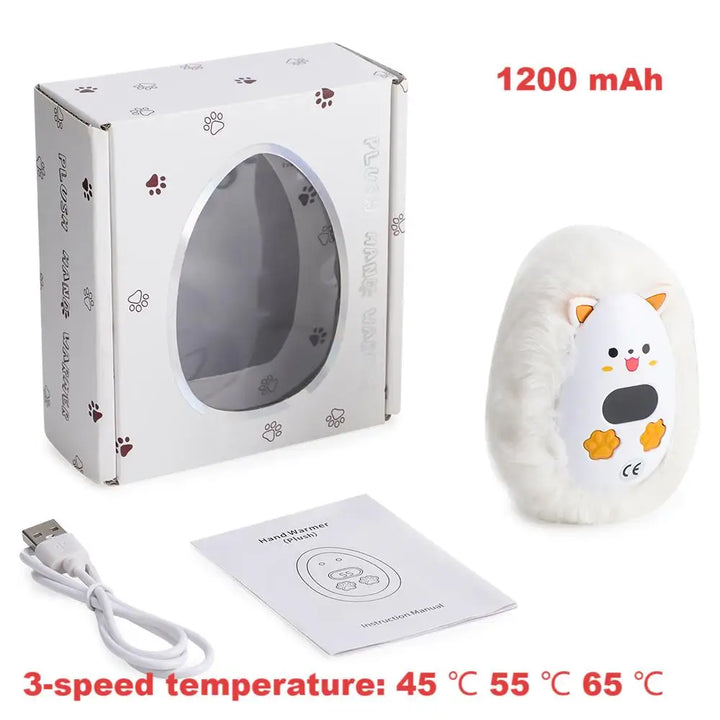 Colverro™ Rechargeable Fox Hand Warmer with Digital Display
