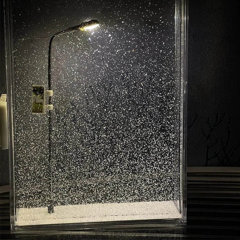 Colverro™ Snowy Street Lamp Night Light – Glowing Winter Scene Diorama