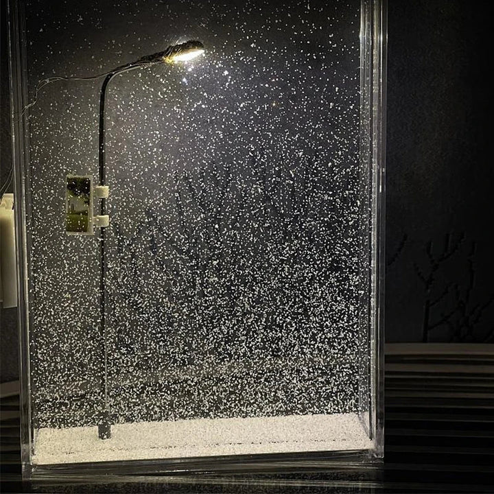 Colverro™ Snowy Street Lamp Night Light – Glowing Winter Scene Diorama