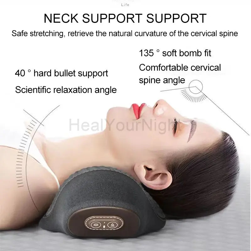 Colverro™ Heated Vibrating Massage Pillow for Neck or Waist