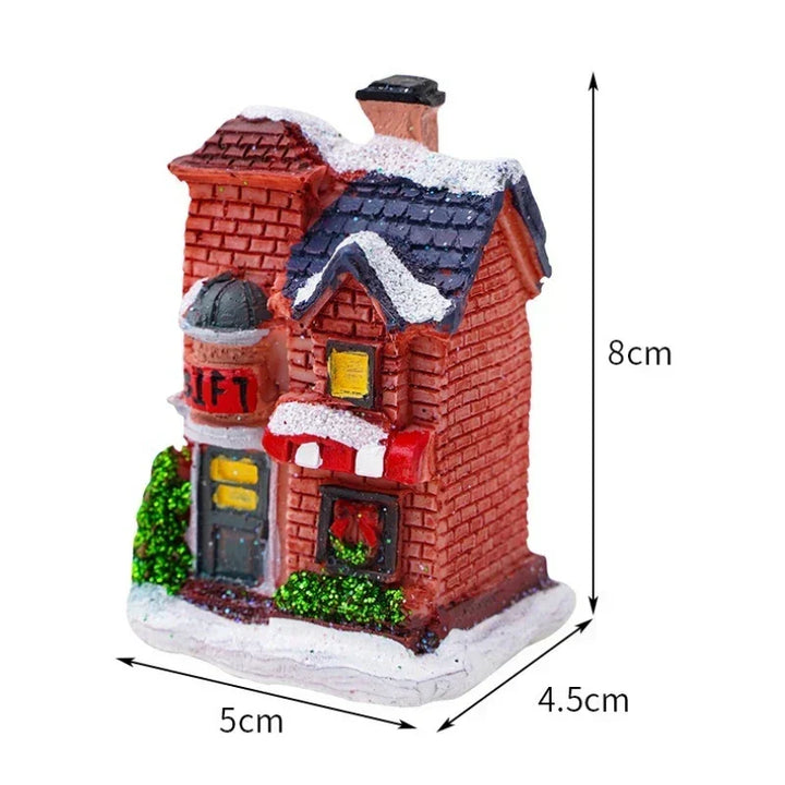 Colverro™ Light-Up Christmas Village House with LED and Snowy Roof