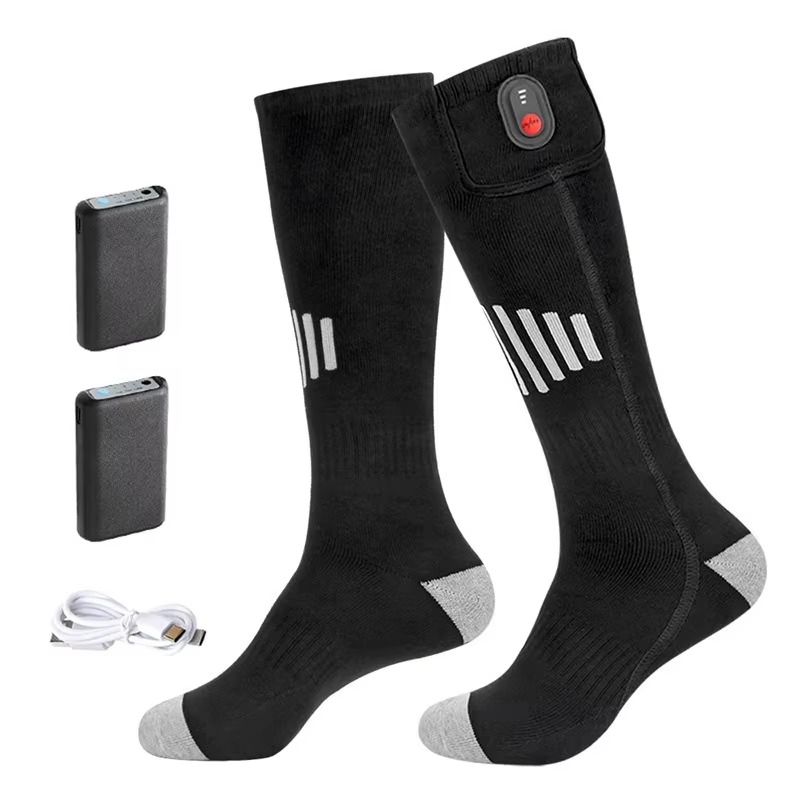 Colverro™ USB Rechargeable Heated Socks with Toe and Sole Warmth