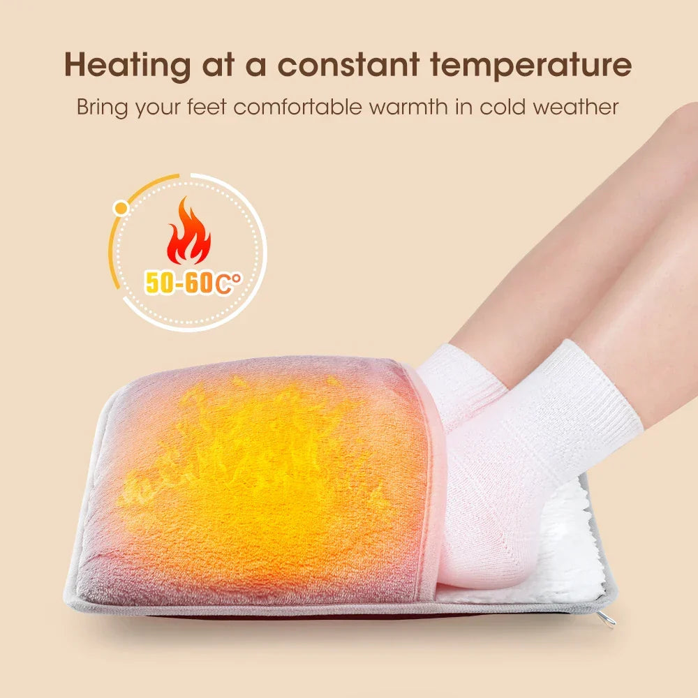 Colverro™ USB Heated Foot Mat in Soft Flannel with Steady Warmth