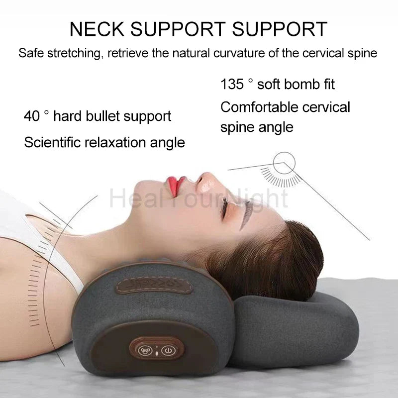 Colverro™ Heated Vibrating Massage Pillow for Neck or Waist