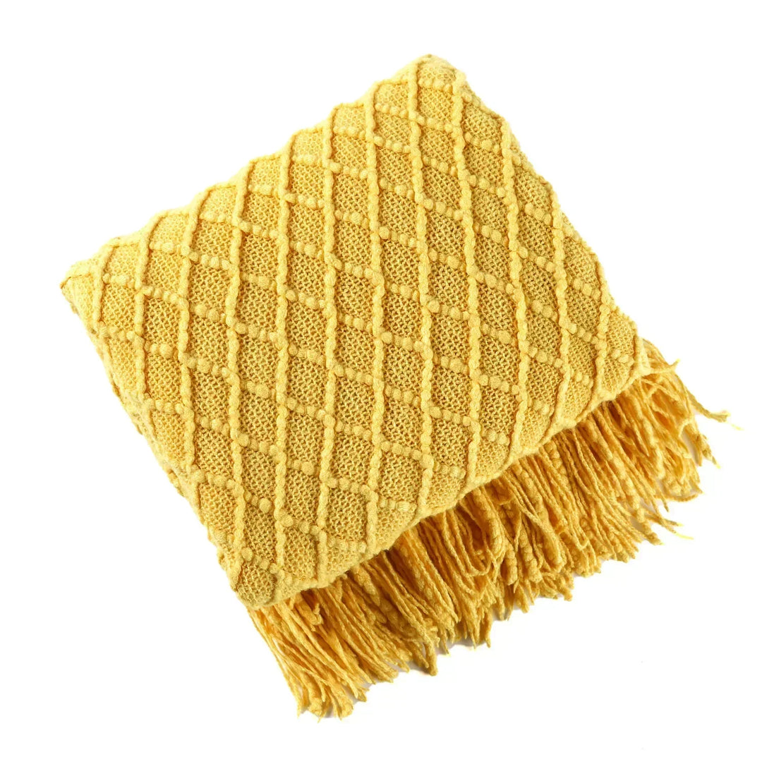 Colverro™ Nordic Chunky Knit Throw Blanket in Soft Faux Cashmere