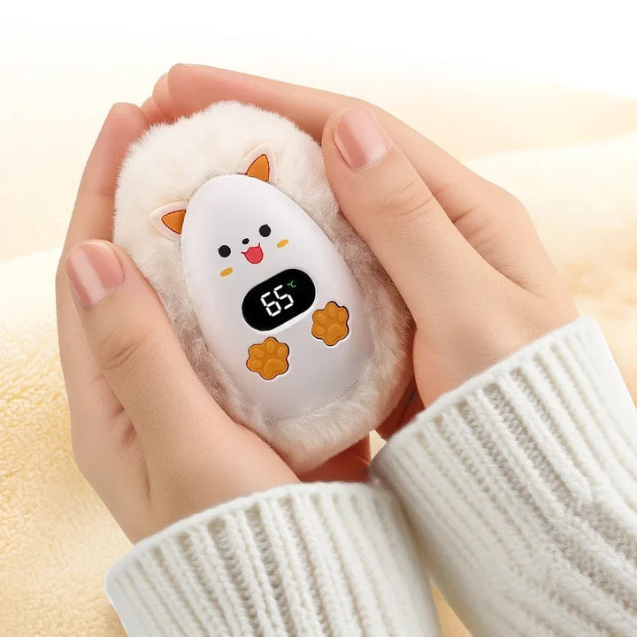 Colverro™ Rechargeable Fox Hand Warmer with Digital Display
