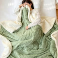 Colverro™ Reversible Sherpa Fleece Blanket, Warm Without the Bulk