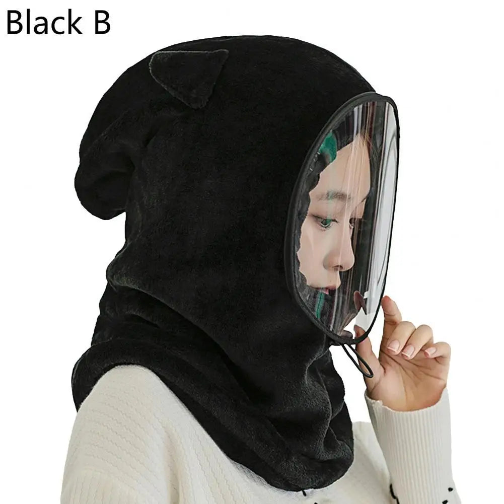 Colverro™ Plush Full Face Winter Hat with Built-In Neck Gaiter