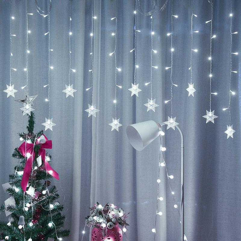 Colverro™ LED Snowflake String Lights for Trees and Windows