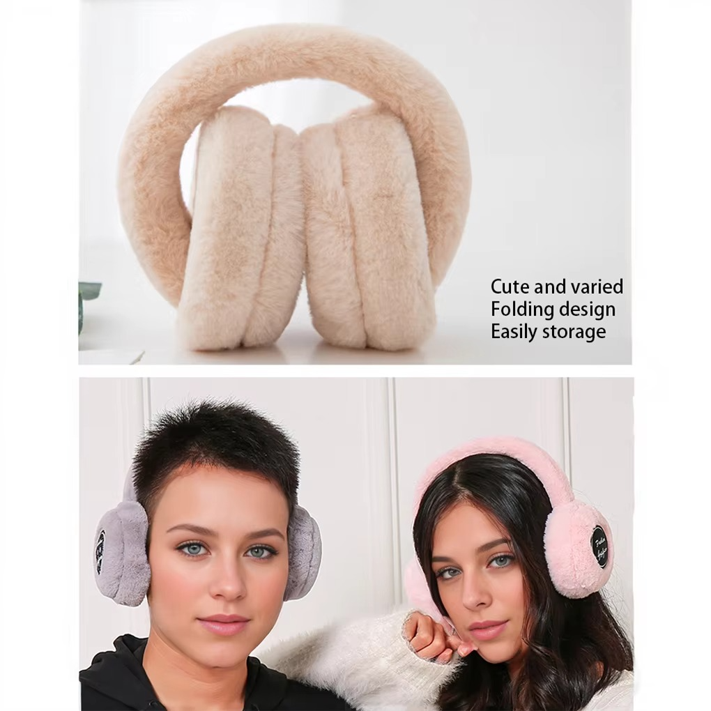 Colverro™ Plush Bluetooth Earmuff Headphones with Soft Faux Fur