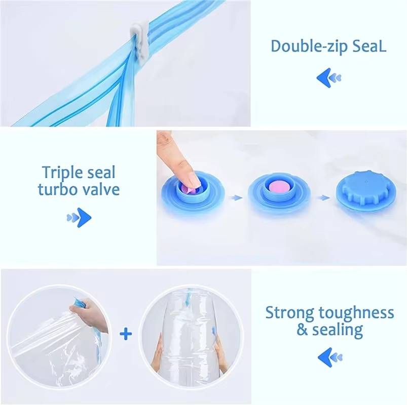 Colverro™ Vacuum Storage Bags for Clothes and Bedding, Set of 5