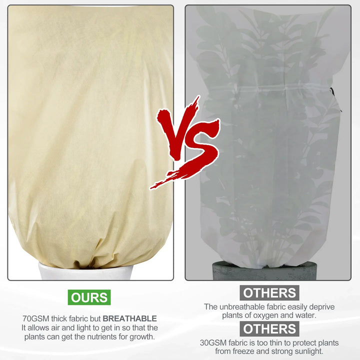 Colverro™ Breathable Plant Frost Cover with Zipper and Drawstring