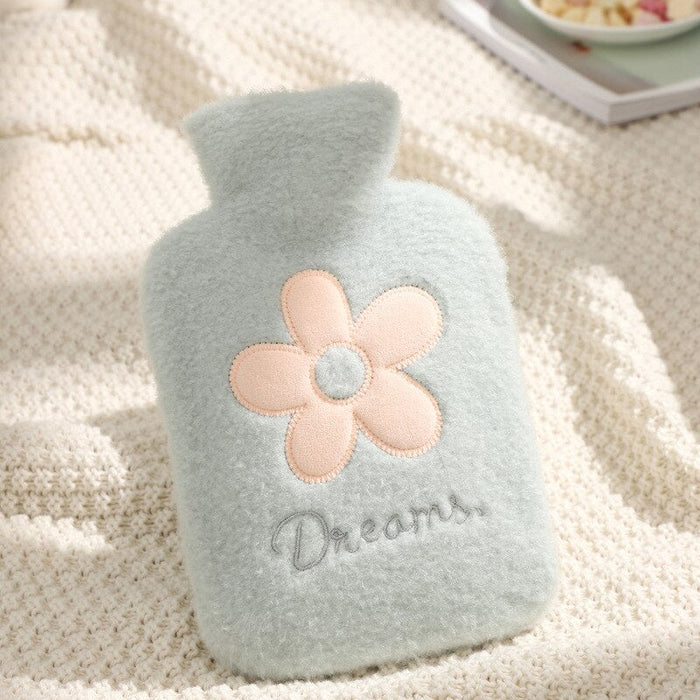Colverro™ Plush 1L Hot Water Bottle with Washable Cover