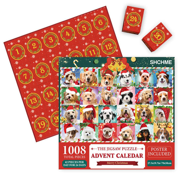 Colverro™ Christmas Jigsaw Puzzle Advent Calendar with Mystery Scenes