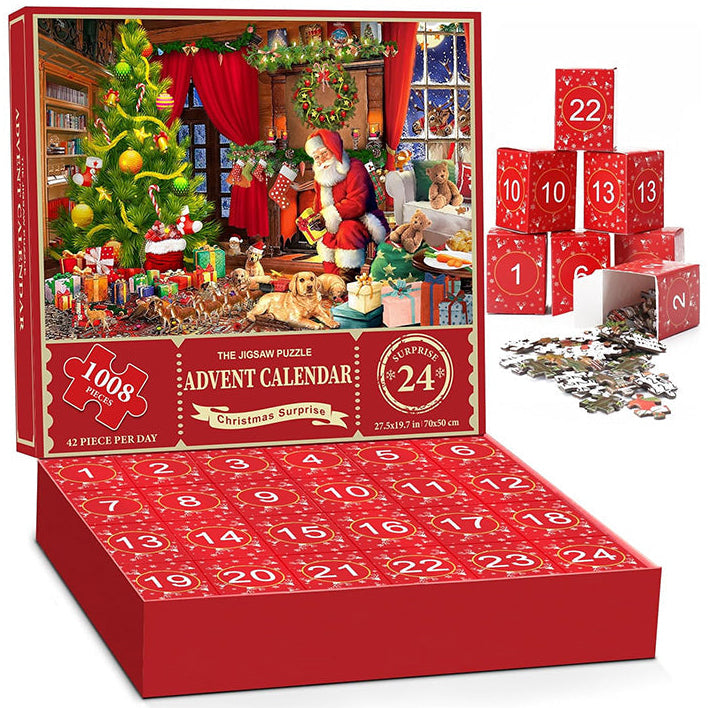 Colverro™ Christmas Jigsaw Puzzle Advent Calendar with Mystery Scenes