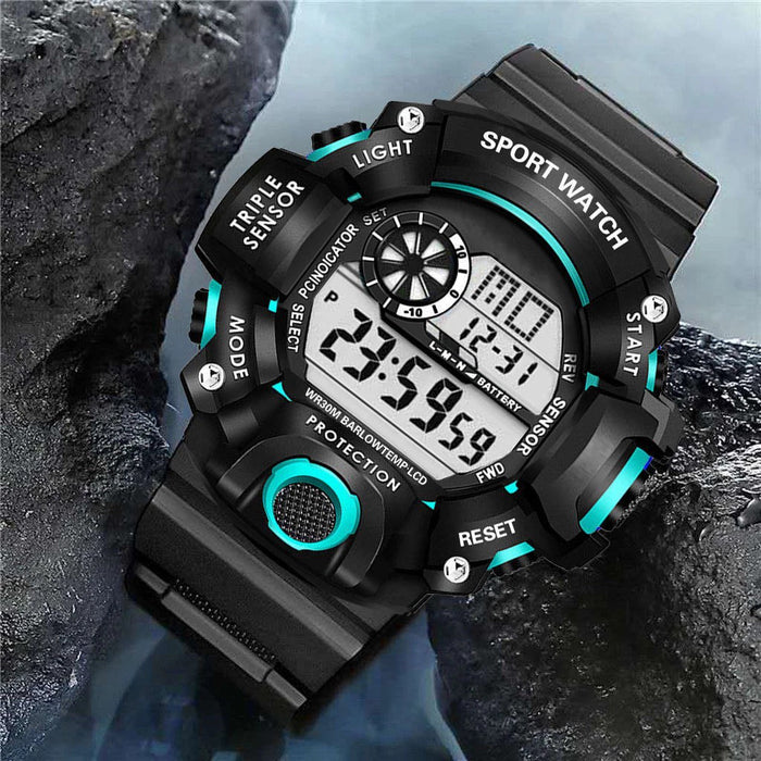 Colverro™ Men's Digital Sports Watch with Backlight and Stopwatch