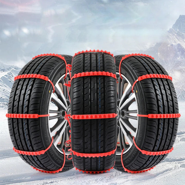 Colverro™ Rubber Anti-Skid Tire Straps for Snow and Ice, Easy Install
