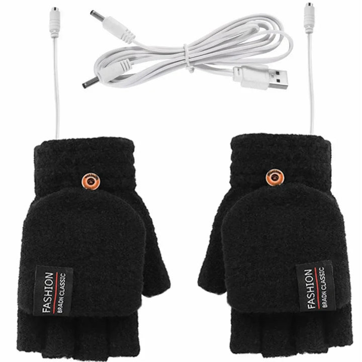 Colverro™ USB Rechargeable Knit Heated Gloves with 3 Heat Settings