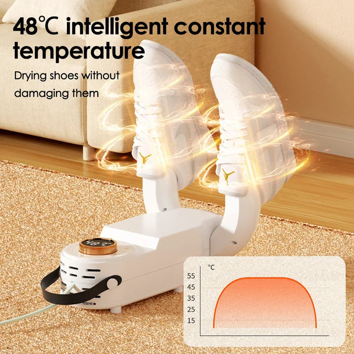 Colverro™ Foldable Electric Shoe Dryer with Timer and Odor Control