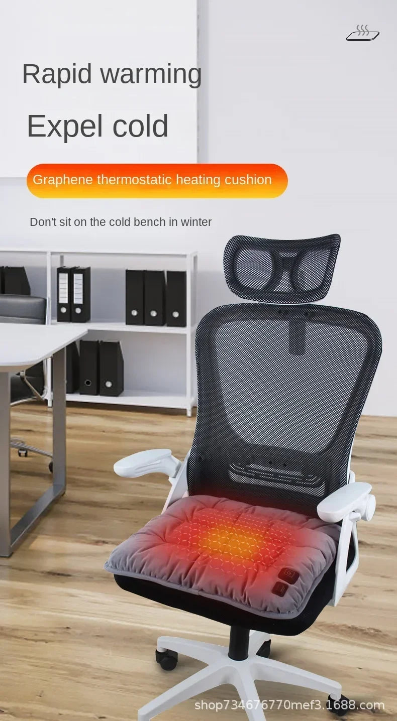 Colverro™ Heated Seat Cushion with 3 Heat Settings &amp; Graphene Heating