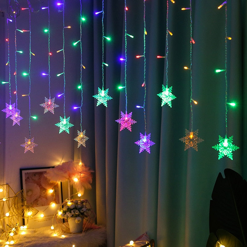 Colverro™ LED Snowflake String Lights for Trees and Windows