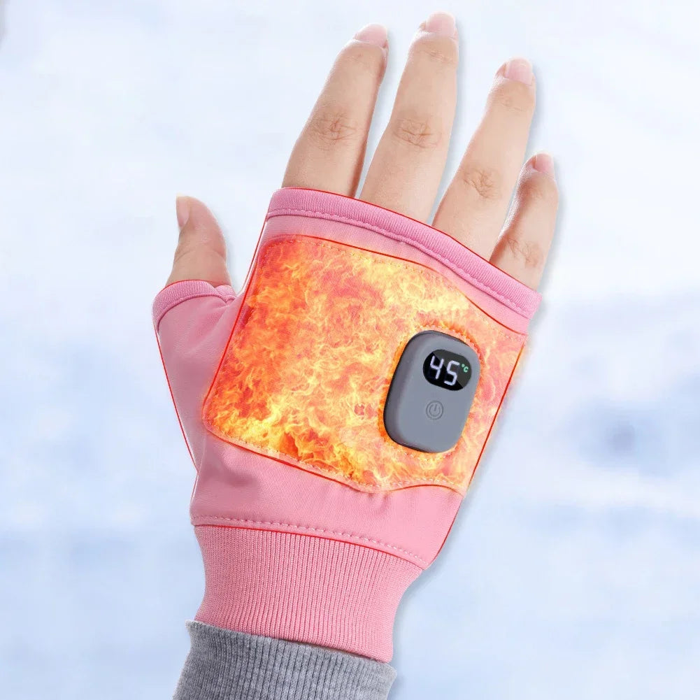Colverro™ Heated Fingerless Gloves for Typing and Gaming