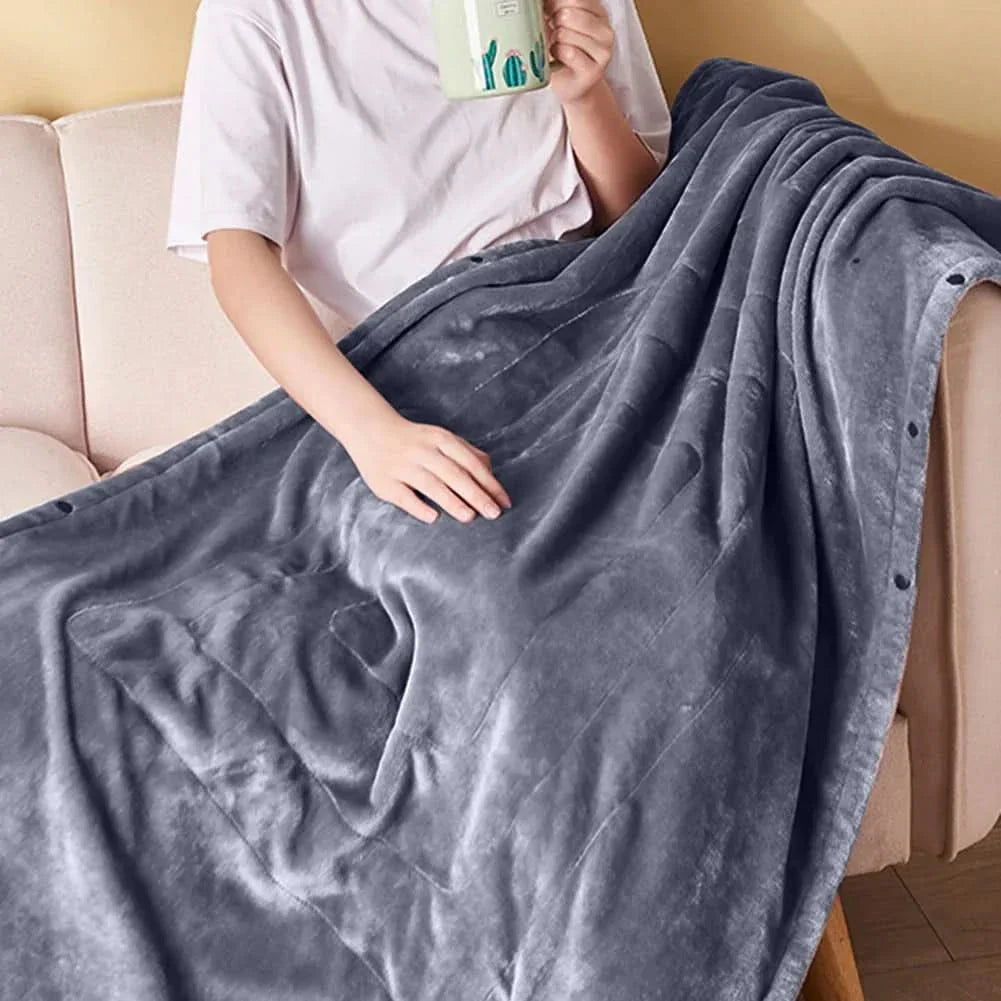 Colverro™ USB Heated Fleece Throw with 3 Heat Settings
