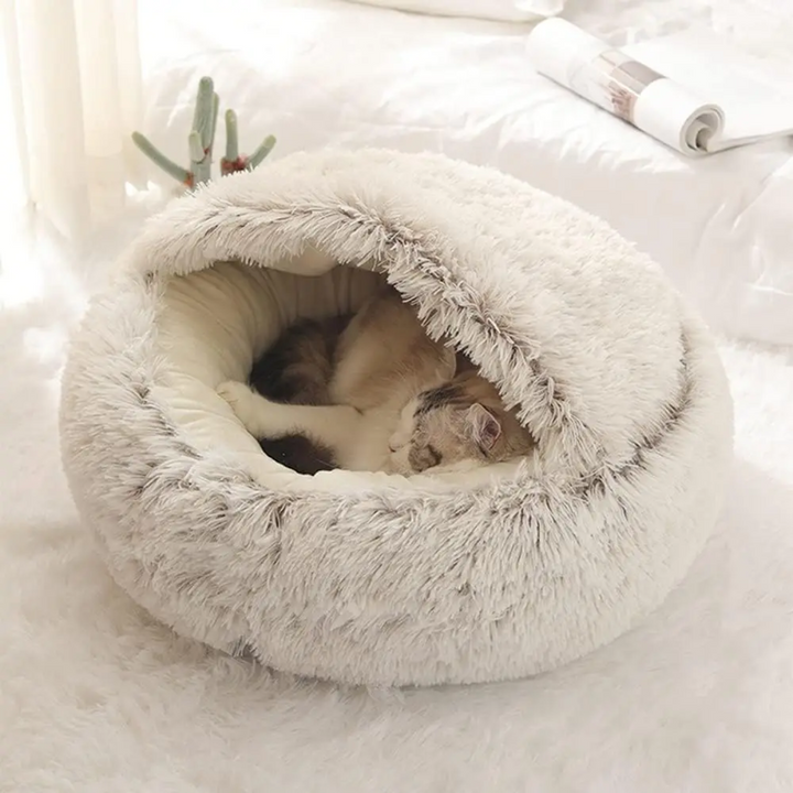 Colverro™ Calming Cave Dog Bed with Cozy Covered Nest Design